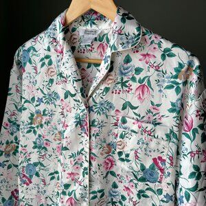 Satin Floral Nightshirt Vintage Sostanza Intimates